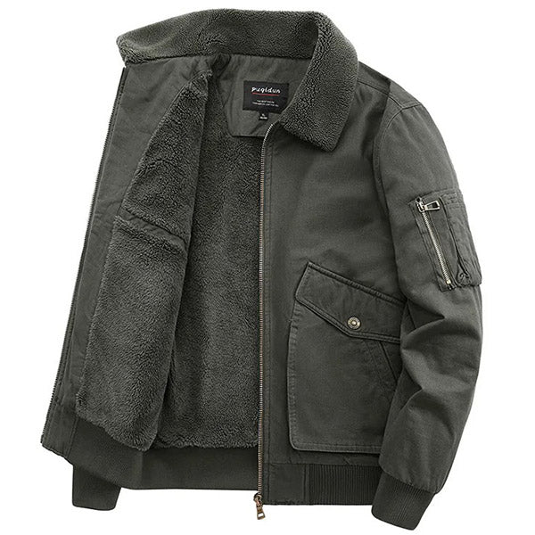 Blouson aviateur col cheap mouton