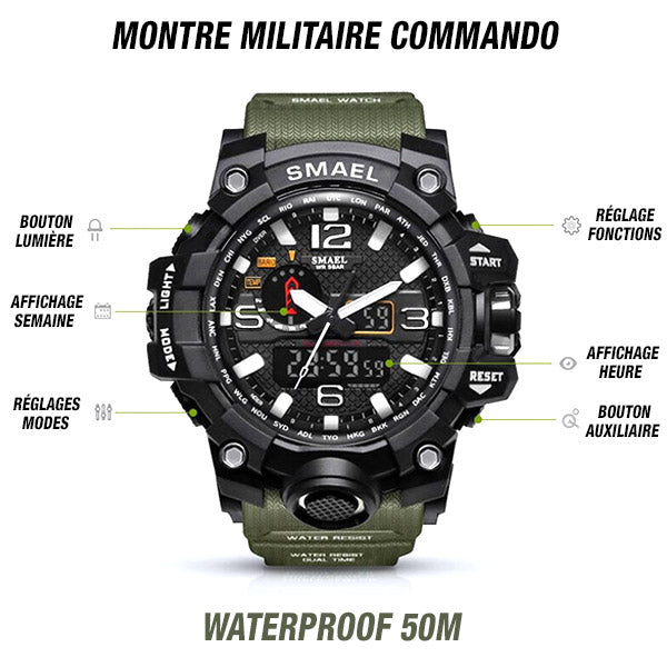 Montre militaire Commando 001 EsKB MONTCOM001 : Matériel