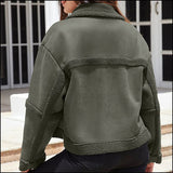 Blouson aviateur femme vert