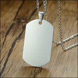 Collier militaire plaque