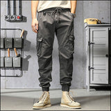 Pantalon cargo gris foncé